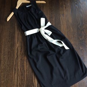 Jules & Jim maternity knit dress ribbon sash xs